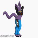 anthro barefoot clothing crop_top dancing feet hairless hip_sway male midriff navel purple_body purple_skin shirt simple_background solo topwear white_background thepluto 2_phut_hon dragon_ball dragon_ball_super me!me!me! beerus deity felid feline mammal 1:1 2d_animation animated animation_meme frame_by_frame hi_res loop meme short_playtime unfinished