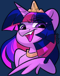 choker crown female feral headgear horn jewelry necklace open_mouth smile smiling_at_viewer solo dodsie friendship_is_magic hasbro my_little_pony mythology twilight_sparkle_(mlp) equid equine mammal mythological_creature mythological_equine unicorn alpha_channel headshot_portrait hi_res portrait