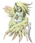 breasts feathered_wings feathers female fierce intimidation monster_girl_(genre) nipples nude solo wings pone_(artist) european_mythology greek_mythology mythology pone avian harpy humanoid mythological_avian mythological_creature winged_humanoid 4:5