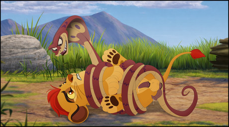 2_penises animal_genitalia animal_penis balls bodily_fluids duo erection feline_genitalia feline_penis feral fur genital_fluids genitals male male/male male_penetrated male_penetrating multi_genitalia multi_penis penetration penis sex young young_feral kaion disney the_lion_guard the_lion_king kion_(the_lion_guard) ushari cobra egyptian_cobra felid lion mammal pantherine reptile scalie snake hi_res