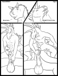 2007 agro_antirrhopus_(character) agroalba anthro anthro_on_anthro big_penis black_and_white bodily_fluids comic cum cum_in_mouth cum_inside dialogue digital_drawing_(artwork) digital_media_(artwork) dinosaur dromaeosaurid duo english_text erection fellatio genital_fluids genitals huge_penis humanoid_genitalia humanoid_penis lizard male male/male male_penetrated male_penetrating male_penetrating_male monochrome oral penetration penile penis prehistoric_species reptile scalie sex simple_background tail text theropod velociraptor white_background