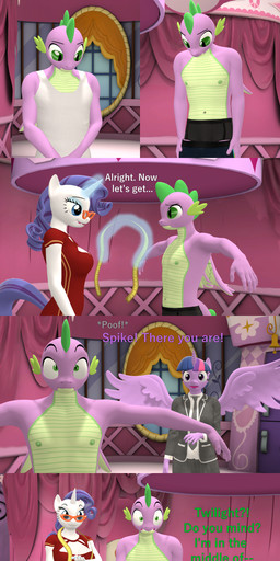 anthro breasts clothing covering eyewear female flashback glasses group horn magic male navel nipples teleportation text underwear undressing wings papadragon69 friendship_is_magic hasbro my_little_pony mythology rarity_(mlp) spike_(mlp) twilight_sparkle_(mlp) dragon equid equine mammal mythological_creature mythological_equine mythological_scalie scalie unicorn winged_unicorn 3d_(artwork) absurd_res comic digital_media_(artwork) english_text hi_res source_filmmaker_(artwork)
