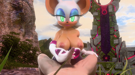 anthro areola barbell_piercing blue_eyeshadow breasts clothing clothing_pull duo eyeshadow female female_on_human first_person_view foreskin fur genitals human_on_anthro human_pov interspecies makeup male male/female male_on_anthro male_pov nipple_barbell nipple_piercing nipples penis piercing presenting presenting_breasts white_body white_fur highlandr34 nottanj_(modeler) sega sonic_frontiers sonic_the_hedgehog_(series) rouge_the_bat bat human mammal 16:9 3d_(artwork) 3d_animation animated digital_media_(artwork) hi_res no_sound short_playtime unfinished video widescreen