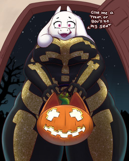 anthro belly big_belly big_breasts breasts female low-angle_view mature_anthro mature_female overweight overweight_anthro overweight_female slightly_chubby slightly_chubby_anthro slightly_chubby_female smile solo thick_thighs wide_hips mestysa epic_games fortnite undertale undertale_(series) spice_(fortnite) toriel ambient_bird ambient_owl bovid caprine goat mammal 4:5 absurd_res hi_res