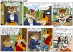 aiden_harris anthro cameo canid canine canis closet_coon colin_young comic cordless_phone coyote dialogue ear_piercing electronics english_text fox greeting group homestar_runner landline_phone leafdog male mammal phone piercing procyonid raccoon red_fox rodney_waters tail text true_fox