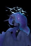 black_background blue_hair female feral hair horn long_hair simple_background solo wings eosphorite friendship_is_magic hasbro my_little_pony mythology princess_luna_(mlp) equid equine mammal mythological_creature mythological_equine winged_unicorn 2017