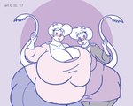 anthro belly belly_size_difference big_belly big_breasts big_butt blush bottomwear breast_squish breasts butt clothing copyright_symbol duo eyewear female gesture glasses hair huge_breasts huge_thighs jewelry mature_female necklace obese obese_anthro obese_female overweight overweight_anthro overweight_female pants shirt squish symbol thick_thighs topwear waving waving_at_viewer satsumalord miranda_(satsumalord) sandy_(satsumalord) gerbil mammal murid rodent 2017 5:4 digital_media_(artwork) sketch daughter_(lore) mother_(lore) mother_and_child_(lore) mother_and_daughter_(lore) parent_(lore) parent_and_child_(lore) parent_and_daughter_(lore)