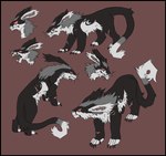 black_border border captain feral hit_man male pirate pirate_captain ringed_eyes serial_killer skypirate solo zinzick feralasar captain_blackclaw alien demon felid hybrid lagomorph leporid mammal rabbit digital_media_(artwork) model_sheet trans_(lore) trans_man_(lore)