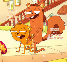 adult_on_young age_difference all_fours anthro balls black_eyes bodily_fluids brown_body brown_ears brown_fur brown_hair brown_nose brown_tail buckteeth dialogue doggystyle duo ear_piercing ear_ring female female_penetrated from_behind_position fur furniture genital_fluids genitals hair half-closed_eyes hand_on_head hand_on_side inside looking_at_another looking_pleasured male male/female male_penetrating male_penetrating_female multicolored_body multicolored_fur narrowed_eyes nude on_sofa open_mouth orange_body orange_ears orange_fur orange_tail penetration penile penile_penetration penis piercing ring_piercing sex size_difference smile sofa squirrel_tail sweat tail teeth text three-quarter_view two_tone_body two_tone_fur two_tone_tail vaginal_fluids young young_anthro young_female young_penetrated vsdrawfag disney kiff_(series) kiff_chatterley pat_chatterley mammal rodent sciurid tree_squirrel 2026 digital_media_(artwork) english_text incest_(lore) niece_(lore) uncle_(lore) uncle_and_niece_(lore)