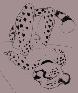 abs anthro arm_markings athletic athletic_anthro athletic_male balls bed bent_legs black_eyebrows bracelet brown_markings brown_spots choker collar dipstick_tail erection eyebrows facial_markings fangs foreskin fur fur_markings furniture genitals head_markings humanoid_genitalia humanoid_penis iris jewelry leg_markings light long_tail looking_at_viewer lying male male_anthro markings navel necklace nipples nude nude_anthro nude_male on_back on_bed penis pose solo spots spotted_body spotted_fur spotted_markings spotted_tail straight_arms tail tail_markings teeth three-quarter_view bedtime_buck raj_(bedtime_buck) cheetah felid feline mammal full-length_portrait hi_res lighting pinup portrait sketch