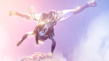 antlers big_breasts blonde_hair breasts fantasy female hair horn solo tall wings yellow_eyes ludexus hasbro my_little_pony darkend_woods_(ludexus) fan_character deer deity equid equine hybrid mammal 16:9 3d_(artwork) 4k absurd_res digital_media_(artwork) hi_res widescreen