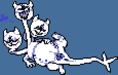 anus canine_nipples female fur genitals hand_on_belly long_neck lying multi_nipple nipples on_back pregnant pregnant_female presenting presenting_belly presenting_vulva proud seductive shy solo tail tail_tuft tuft vulva white_body white_fur miner_mate_coffee deltarune european_mythology greek_mythology mythology undertale_(series) clover_(deltarune) darkner hydra