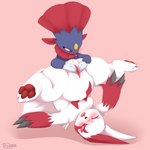 anus duo female female/female genitals interspecies pink_pussy pussy tail knowdwagon nintendo pokemon generation_3_pokemon generation_4_pokemon pokemon_(species) weavile zangoose 1:1 absurd_res hi_res