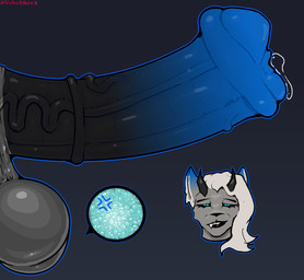 animal_genitalia animal_penis anthro balls big_balls big_penis black_lips black_penis black_sclera blue_background blue_eyes blue_penis bodily_fluids colored_sperm_cell cross-popping_vein dick_pic equine_genitalia equine_penis fertility_analysis genital_fluids genitals glowing glowing_eyes glowing_genitalia glowing_penis glowing_sperm_cell gradient_ears gradient_penis grey_body gynomorph hair horn internal intersex leaking_precum lips penis precum pupils saggy_balls sharp_teeth side_view simple_background slit_pupils smug_face solo teal_sperm_cell teeth text unusual_sperm_cell vein veiny_penis white_hair velvetdraw riva_(rivetstheblue) felid mammal pantherine snow_leopard 2025 absurd_res artist_name hi_res