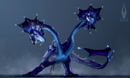 2_heads belly blue_belly blue_body blue_eyes blue_membrane blue_scales bodily_fluids claws dripping evil_grin feral glowing glowing_eyes male membrane_(anatomy) multi_head presenting quadruped saliva saliva_drip saliva_on_tongue scales smile solo tail teeth tongue firael european_mythology greek_mythology mythology rafti_and_ordeos dragon hydra mythological_creature mythological_scalie scalie absurd_res hi_res