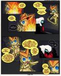 4:5 angry anthro blue_eyes comic darkrai dialogue digital_media_(artwork) duo english_text female fur generation_4_pokemon generation_5_pokemon hair legendary_pokemon male microsoft_paint_(artwork) nintendo pokemon pokemon_(species) pokemon_mystery_dungeon pokemon_victory_fire speech_bubble spike_chunsoft sulfurbunny_(artist) text victini white_hair yellow_body yellow_fur