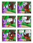 dialogue duo female feral male male/female married conniethewolf nintendo pokemon angie_(palmtrees) fan_character faze_(palmtrees) eevee eeveelution espeon generation_1_pokemon generation_2_pokemon generation_8_pokemon pokemon_(species) thievul comic hi_res tagme