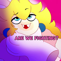 angry anthro asking asking_another black_eyebrows black_eyes blonde_hair blue_ear_piercing blue_eyes blush blush_lines bodily_fluids brown_eyebrows clothing cross-popping_vein duo ear_piercing eyebrows face_shield female frown fur furrowed_eyebrows gloves hair half-closed_eyes handwear lidded_eyes light long_hair male mask narrowed_eyes noseless open_frown open_mouth open_smile piercing pink_clothing pink_shirt pink_topwear question red_tongue saliva shirt simple_background smile squint sweat sweaty_face tan_body tan_inner_ear tan_skin text throat_grab tongue topwear white_body white_clothing white_fur white_gloves white_handwear yelling yelling_at_another flamigoat mario_bros mario_plus_rabbids_kingdom_battle nintendo raving_rabbids rayman_(series) ubisoft rabbid_peach rayman humanoid lagomorph mammal rabbid raypeople_(rayman) 1:1 2025 2d_animation animated colored crossover digital_media_(artwork) english_description english_text lighting shaded short_playtime sound spanish_audio video