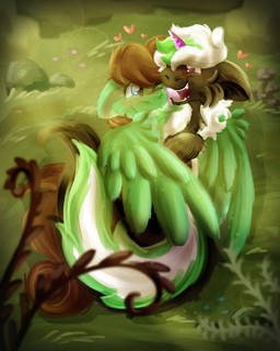 affectionate black_body black_fur black_tail blue_eyes brown_hair brown_mane brown_tail comfortable comfy cozy cuddling duo everfree_forest face_lick fangs feral flower forest forest_background fungus fur grass green_body green_fur green_hair green_mane green_stripes green_tail hair happy heart_symbol hearts_around_head hooves horn hug hugging_another licking male male/male male_feral mane markings multicolored_body multicolored_fur multicolored_hair multicolored_mane mushroom nature nature_background outside pink_horn plant purple_eyes rock skunk_tail smile smiling_at_another smiling_at_partner story_included striped_hair striped_markings striped_tail stripes tail tail_markings tail_wrapped tail_wrapped_around tail_wrapped_around_body teeth tongue tongue_out tree two_tone_body two_tone_fur two_tone_hair two_tone_mane two_tone_tail unicorn_horn using_wings white_body white_fur white_hair white_mane white_stripes white_tail wing_hug wings wrapping_around euspuche hasbro my_little_pony mythology fan_character jareth_guardstripe pine_thunderoak equid equine horse hybrid mammal mephitid mythological_creature mythological_equine pegasus pony skunk striped_skunk unicorn absurd_res colored digital_media_(artwork) hi_res story story_in_description
