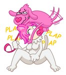 3_toes 4_fingers animal_genitalia animal_penis anthro anthro_penetrating anthro_penetrating_female anthro_penetrating_humanoid balls big_penis body_part_in_mouth breasts canine_genitalia canine_penis collar duo erection face_mounting feet fellatio female female_humanoid female_on_anthro female_penetrated fingering fingering_while_penetrated fingers fur genitals glistening glistening_genitalia glistening_knot glistening_nose glistening_penis glistening_tongue hair half-closed_eyes heart_nose heart_symbol highlights_(coloring) holding_leash holding_object humanoid_on_anthro humanoid_penetrated inner_ear_fluff interspecies irrumatio knot leash leash_pull leashed_collar looking_pleasured male male/female male_anthro male_on_humanoid male_penetrating male_penetrating_female male_penetrating_humanoid medium_breasts narrowed_eyes onomatopoeia oral penetration penile penis penis_in_mouth pink_balls pink_body pink_collar pink_ears pink_eyelids pink_fur pink_hair pink_inner_ear pink_inner_ear_fluff pink_knot pink_leash pink_nose pink_penis pink_tail pink_tongue plap purple_eyes saliva_on_balls sex sitting sound_effects spread_legs spreading tail tail_motion tailwag text toes tongue tongue_out tongue_out_fellatio tuft vaginal vaginal_fingering wavy_mouth yellow_text bav telegram lovehound nekochan animal_humanoid canid canine canis cat_humanoid domestic_dog felid felid_humanoid feline feline_humanoid humanoid mammal mammal_humanoid 2025 digital_drawing_(artwork) digital_media_(artwork)