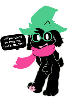 anthro balls black_body black_fur blush clothed clothing dialogue eyewear foreskin fur genitals glasses hat headgear headwear humanoid_genitalia humanoid_penis looking_at_viewer male open_mouth penis scarf simple_background smile solo standing text toony white_background young young_anthro young_male oob deltarune undertale_(series) ralsei bovid caprine darkner goat mammal 2018 digital_media_(artwork) english_text