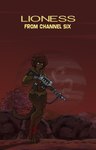 alternate_species anthro barefoot blaster blood blood_on_belly blood_on_body blood_on_leg bodily_fluids bottomwear brown_body brown_fur brown_hair clothed clothing cloud desert detailed_background digitigrade feet female fur furrification gun hair holding_gun holding_object holding_ranged_weapon holding_rifle holding_weapon hotpants jacket jewelry laser_gun laser_rifle looking_at_viewer minishorts necklace outside planet ranged_weapon red_lighting red_sky rifle rock running shorts skimpy sky smoke solo tail text topwear torn_bottomwear torn_clothing weapon yellow_eyes aleone teenage_mutant_ninja_turtles april_o'neil felid lion mammal pantherine english_text