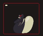 anthro big_butt black_eyes breaking_the_fourth_wall bubble_butt butt butt_focus butt_slam genetic_chimerism huge_butt looking_back male multicolored_body nude red_eyes smile solo thick_thighs two_tone_body submarine_screw danganronpa spike_chunsoft monokuma bear mammal 2023 animated frame_by_frame loop low_res short_playtime