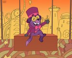 clothing male bardo_en_krisis bluey_(series) superjail! the_warden canid canine canis domestic_dog mammal clip_studio_paint_(artwork) crossover digital_media_(artwork) hi_res