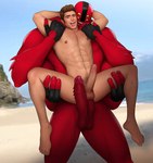 4_arms 4_eyes abs anal anal_penetration balls beach big_dom_small_sub big_penis body_hair brown_hair clothing dominant dominant_humanoid duo erection fingerless_gloves genitals gloves hair handwear holding_partner human_on_humanoid human_penetrated humanoid_dominating_human humanoid_penetrating humanoid_penetrating_human interspecies larger_humanoid male male/male multi_arm multi_eye multi_genitalia multi_limb multi_penis muscular muscular_humanoid muscular_male navel nipples not_furry nude outside pecs penetration penile_spines penis red_body reverse_stand_and_carry_position sand seaside sex size_difference smaller_human smaller_penetrated standing standing_sex submissive submissive_human teeth tongue tongue_out water drawnpr0n ben_10 cartoon_network real_world four_arms_(ben_10) zac_efron alien alien_humanoid human humanoid mammal tetramand