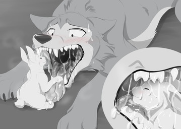 3_fingers 3_toes 5_toes ambiguous/ambiguous ambiguous_gender ambiguous_pred ambiguous_prey back_tuft barefoot belly_tuft big_ears biped black_eyebrows black_eyes black_nose blush bodily_fluids body_in_mouth breath breathing breathing_on_another cheek_tuft close-up countershade_torso countershading digitigrade dripping drooling duo embarrassed eyebrows eyes_closed facial_tuft fangs feet feral feral_on_feral feral_pred feral_prey feralized fingers floppy_ears fluffy fluffy_tail forced front_view fur fur_tuft grey_background grey_body grey_countershading grey_fur grey_sclera half-closed_eyes head_first head_tuft hungry imminent_oral_vore imminent_vore in_mouth larger_ambiguous larger_feral larger_pred looking_at_another looking_at_mouth looking_down looking_up lying mawplay mouth_shot multicolored_body multicolored_fur narrowed_eyes nervous nervous_smile nervous_sweat nude on_front on_ground on_tongue open_mouth paws plantigrade predator/prey presenting presenting_mouth quadruped saliva saliva_drip saliva_string shy side_view simple_background sitting size_difference small_tail smaller_ambiguous smaller_feral smile standing sweat tail teeth three-quarter_view toes tongue tongue_fetish tongue_out tuft unwilling_pred wet white_body white_fur willing_prey worried tsukithecat beastars haru_(beastars) legoshi_(beastars) canid canine canis domestic_rabbit dwarf_rabbit lagomorph leporid mammal netherland_dwarf_rabbit oryctolagus rabbit wolf 2020 absurd_res digital_drawing_(artwork) digital_media_(artwork) greyscale hi_res line_art monochrome multiple_scenes female_(lore) male_(lore)