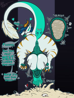 4_toes animal_genitalia animal_penis anthro balls big_balls big_penis bodily_fluids bone claws cock_vore cum cum_vore death dialogue digestion ejaculation equine_genitalia equine_penis fatal fatal_vore feet genital_fluids genitals horn huge_balls huge_penis hyper hyper_balls hyper_genitalia hyper_penis male onomatopoeia penile penis skull soles solo sound_effects tail tattooification text toes tongue tongue_out vore ragsy mythology dragon mythological_creature mythological_scalie scalie hi_res