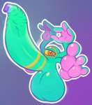 1_eye 3_toes 4_fingers balls big_balls big_eyes big_feet big_hands big_penis biped blue_body countershade_feet countershade_hands countershading erection eyelashes feet fingers floating foreskin front_view genitals gradient_background half-closed_eyes huge_balls huge_feet huge_hands huge_penis humanoid_feet humanoid_genitalia humanoid_penis hyper hyper_balls hyper_feet hyper_genitalia hyper_penis long_foreskin looking_at_viewer loose_foreskin male markings mouthless narrowed_eyes noseless nude orange_eyes penis pink_body pink_countershading plantigrade purple_background simple_background solo three-quarter_view toes toony unretracted_foreskin yellow_markings yellow_sclera yowesephth eye_creature 2014 hi_res