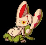 anthro anus black_background butt duo female female/female genitals long_ears plump_labia plushie pussy pussy_stacking red_eyes scar sex simple_background tribadism vaginal yellow_eyes blackbeet 2spot_studio bloody_bunny_(series) the_rabbit_with_the_checkered_ears bloody_bunny kockasfulu_nyul lagomorph leporid mammal rabbit 2023 digital_drawing_(artwork) digital_media_(artwork)