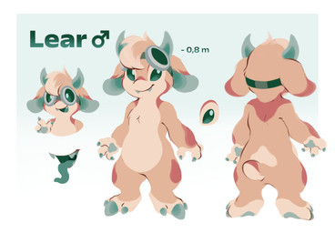 3_fingers 3_toes anthro biped border chest_tuft claws cute_fangs eyewear eyewear_on_head eyewear_only fangs feet finger_claws fingers fur gender_symbol goggles goggles_on_head goggles_only green_eyes horn looking_at_viewer male male_symbol nude open_mouth open_smile pawpads raised_finger small_tail smile solo standing symbol tail tan_body tan_fur teal_claws teal_horn teal_inner_ear teal_pawpads teal_tongue teeth text toe_claws toes tongue tuft white_border kinnachan456 disney lilo_and_stitch fan_character lear_(kinnachan456) alien bovid caprine mammal 2025 character_name digital_media_(artwork) english_description hi_res model_sheet