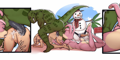 after_anal anthro anus ass_up ball_lick balls bent_legs bodily_fluids breasts butt clenched_teeth crouching crouching_sex cum cum_from_ass cum_from_vagina cum_in_ass cum_in_mouth cum_in_vagina cum_inside cum_on_penis cum_on_tongue cum_string cumshot ejaculation erection eyes_closed female female_penetrated from_behind_position fur genital_fluids genitals group group_sex hair holidays humanoid_genitalia humanoid_penis leaking_cum licking lying male male/female male_penetrating male_penetrating_female muscular muscular_anthro muscular_male nude on_front open_mouth oral orgasm orgasm_face penetration penile penile_penetration penis pink_body pull_out raised_foot rear_view sex sign simple_background snow snowman spread_legs spreading tail teeth text threesome tongue tongue_out trio vaginal vaginal_penetration vulva luraiokun christmas nintendo star_fox fara_phoenix lucy_hare canid canine fennec_fox fox hare lagomorph leporid mammal rabbit scalie sharpclaw_(star_fox) true_fox 2025 digital_media_(artwork) english_text hi_res