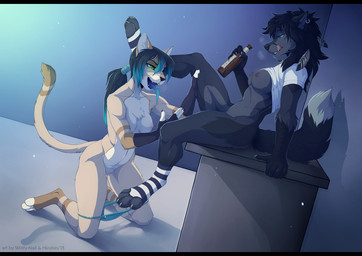 2015 anthro black_fur black_hair blue_eyes blue_highlights bottle bottomless breasts canine cat clothed clothing duo dyed_hair ear_piercing feline female female/female fox fur green_eyes hair half-dressed hioshi hioshiru hybrid kneeling licking licking_lips long_tongue mammal nipples nude open_mouth panties panties_down piercing pussy pussy_juice rotarr_(character) saliva sex shirt shirt_lift sitting smile socks table tongue tongue_out underwear vaginal white_fur wolf wolfy-nail
Rating: Explicit
Score: 106
User: Numeroth
Date: January 24, 2015 2015 anthro black_fur black_hair blue_eyes blue_highlights bottle bottomless breasts canine cat clothed clothing duo dyed_hair ear_piercing feline female female/female fox fur green_eyes hair half-dressed hioshi hioshiru hybrid kneeling licking licking_lips long_tongue mammal nipples nude open_mouth panties panties_down piercing pussy pussy_juice rotarr_(character) saliva sex shirt shirt_lift sitting smile socks table tongue tongue_out underwear vaginal white_fur wolf wolfy-nail
Rating: Explicit
Score: 106
User: Numeroth
Date: January 24, 2015