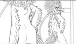 anthro butt feathers female mirror presenting presenting_hindquarters rear_view reflection simple_background tail tail_feathers anonymous_artist unknown_artist angry_birds rovio_entertainment sega the_angry_birds_movie zeta_(angry_birds) accipitrid accipitriform avian bird eagle black_and_white digital_media_(artwork) monochrome