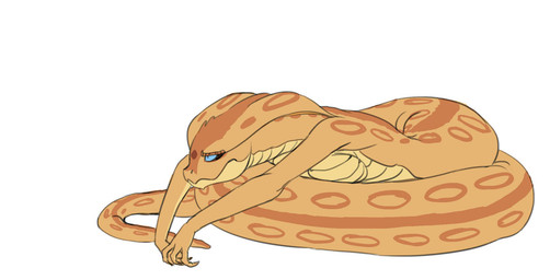 annoyed apode blue_eyes bored breasts coiling eyebrows facial_scales female legless long_tail markings non-mammal_breasts nude orange_body orange_scales scale_eyebrows scales serpentine simple_background snake_hood snout solo tail ventral_scales white_background carniscorner x-com sarissa_(siansaar) draconcopode naga reptile scalie snake viper_(x-com) 2015 full-length_portrait portrait