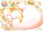 anthro belly belly_squish big_belly big_breasts big_butt big_tail breasts burger butt crown female food fries headgear huge_belly huge_breasts huge_butt hyper hyper_belly morbidly_obese morbidly_obese_anthro morbidly_obese_female nipples non-mammal_breasts obese obese_anthro obese_female overweight overweight_anthro overweight_female solo squish tail thick_tail thick_thighs leonkatlovre sasha_sweets fish marine shark