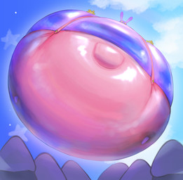 air_inflation anthro belly belly_expansion big_belly black_eyebrows black_eyes blue_sky body_inflation clothing cloud expansion eyebrows floating gloves handwear huge_belly hyper hyper_belly hyper_inflation immobile inflation male outside overalls pink_clothing pink_overalls purple_body purple_ears sky solo spherical_inflation teeth text tight_clothing yellow_clothing yellow_gloves yellow_handwear yellow_sclera yellow_teeth raitotuna glitch_productions the_amazing_digital_circus jax_(tadc) lagomorph leporid mammal rabbit 2023 absurd_res colored digital_media_(artwork) hi_res japanese_text shaded