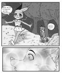 2017 anthro canid canine clothing comic dialogue disney english_text female fox fur hi_res judy_hopps lagomorph leporid male mammal nacchan96 nick_wilde rabbit red_fox text true_fox zootopia