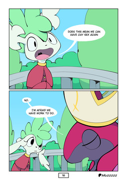 ambiguous_gender clothing dialogue feral hat headgear headwear mitre plant pope religious_clothing religious_headwear robe sad side_view solo text tree muzzzzz nintendo pokemon generation_4_pokemon generation_5_pokemon legendary_pokemon pokemon_(species) scolipede shaymin sky_forme_shaymin absurd_res comic english_text hi_res