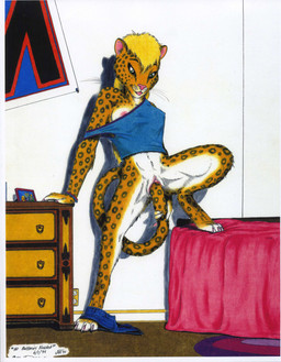 4_toes anthro areola autopenetration barefoot biped bottomless breasts claws clothed clothing feet female genitals hair masturbation nipple_outline nipple_slip nipples off_shoulder pawpads penetration pink_pawpads skimpy solo standing tail tail_fetish tail_in_own_pussy tail_in_vagina tail_insertion tail_masturbation tail_play tight_fit toes vaginal vaginal_masturbation vaginal_penetration vulva james_m_hardiman felid leopard mammal pantherine 1995 absurd_res hi_res