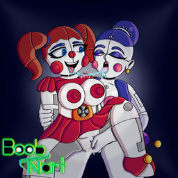 areola ballerina ballet big_breasts blue_eyes blue_eyeshadow blue_hair bodily_fluids bottomwear breasts clitoris clothed clothing clothing_lift clown clown_girl clown_makeup clown_nose clown_shoes dancewear dripping duo ear_piercing ear_ring exposed_breasts eyelashes eyeshadow female female/female fingering fingers footwear genital_fluids genitals glowing glowing_eyes hair hair_bun half-closed_eyes half_clothed hand_on_arm holding_partner ineffective_clothing jewelry kissing lipstick looking_pleasured machine makeup miniskirt narrowed_eyes nipples one_eye_closed piercing pigtails pink_areola pink_cheeks pink_lipstick pink_nipples pink_tongue pleased purple_clothing purple_eyes raised_bottomwear raised_clothing raised_leg raised_skirt red_areola red_bottomwear red_cheeks red_clothing red_footwear red_nipples red_nose red_shoes red_skirt red_tongue ring_piercing saliva saliva_drip saliva_string shirt shirt_lift shirt_up shoes shoulder_pads simple_background skimpy skirt skirt_lift teeth thick_thighs tongue tongue_out topwear tutu vaginal_fluid_drip vaginal_fluids vulva boobnart five_nights_at_freddy's five_nights_at_freddy's:_sister_location scottgames sister_location ballora ballora_(fnafsl) circus_baby_(fnaf) humanoid robot 1:1 absurd_res hi_res