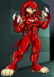 4_toes abs angry anthro biceps big_muscles biped black-rat black_nose claws echidna eulipotyphlan featureless_crotch feet fist front_view full-length_portrait fur hair hedgehog hi_res knuckles_the_echidna long_hair looking_at_viewer male mammal monotreme muscular muscular_anthro muscular_male naturally_censored nude paws pecs plantigrade portrait purple_eyes raised_arm raised_fist raised_hand red_body red_fur sega solo sonic_the_hedgehog_(series) spikes standing tail teeth toe_claws toes transformation