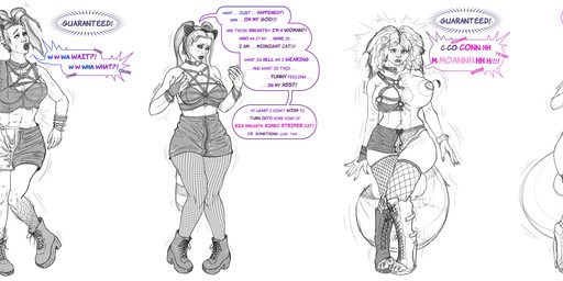 alternative_fashion anthro bell bell_collar big_breasts bodily_fluids boots bottomwear breast_expansion breast_growth breasts claws clothing collar dialogue digitigrade expansion fake_cat_ears fake_ears female fishnet_clothing fishnet_legwear footwear gender_transformation genital_fluids genitals goth greeting growth hair hand_on_breast high_heels human_to_anthro legwear lip_expansion lips looking_at_viewer looking_down male mind_control mtf_transformation navel nipples open_mouth pasties pussy_floss shirt shoes shorts simple_background smile solo species_transformation standing surprised tail tail_growth text text_on_clothing text_on_shirt text_on_topwear thick_lips thigh_highs topwear transformation vaginal_fluids vulva walking white_background wish_twisting simsmaster domestic_cat felid feline felis human mammal 2022 absurd_res digital_media_(artwork) english_text hi_res sequence