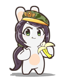 alternate_species anthro arms_bent bangs black_eyebrows blush blush_lines camo camo_clothing camo_hat camo_headgear camo_headwear camo_print closed_smile clothing eating eating_banana eating_food eyebrow_through_hair eyebrows eyelashes eyelashes_through_hair fangs featureless_crotch featureless_legs female female_anthro fur furrification gesture green_clothing green_eyes green_hair_tie green_hat green_headwear green_pupils grey_outline hair hand_gesture happy hat hat_only headgear headgear_only headwear headwear_only holding_banana left-handed lidded_eyes light long_ears long_hair looking_at_viewer mitten_hands mostly_nude mostly_nude_anthro mostly_nude_female mouth_closed noseless outline pattern_clothing pattern_hat pattern_headgear pattern_headwear ponytail pupils purple_hair rabbidification simple_background smile smiling_at_viewer solo standing tan_eyelids tan_inner_ear teeth thin_eyebrows thumbs_up translucent translucent_hair white_background white_body white_fur charisuke cygames idolmaster_cinderella_girls raving_rabbids rayman_(series) ubisoft aki_yamato lagomorph mammal rabbid 2024 absurd_res colored crossover digital_drawing_(artwork) digital_media_(artwork) full-length_portrait hi_res japanese_description lighting portrait shaded simple_shading