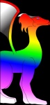 alpha_channel ambiguous_gender dragon feral membrane_(anatomy) membranous_wings multicolored_body multicolored_eyes mythological_creature mythological_scalie mythology rainbow rainbow_body rainbow_eyes rainbow_skin scalie side_view solo violet_(artist) wings