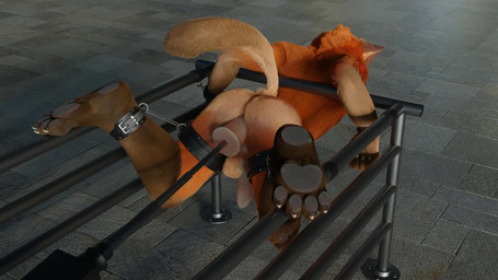 anal anal_penetration anthro bdsm bondage bondage_gear bound cuff_(restraint) fucking_machine machine machine_sex male penetration restraints solo bombaybeano canid canine fox mammal 16:9 3d_(artwork) 3d_animation animated blender_(artwork) digital_media_(artwork) hi_res loop no_sound short_playtime video widescreen