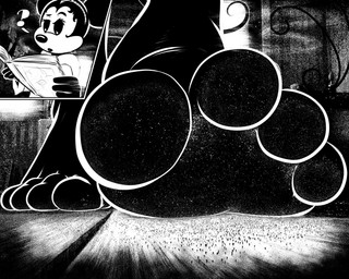 4_toes anthro barefoot book crowd dirty dirty_feet extreme_size_difference feet female floor foot_focus group humanoid_feet micro oblivious plantigrade question_mark reading size_difference spellbook stepping_on_another toes toony toony_eyes walking wood wood_floor xtreme7 disney minnie_mouse house_mouse mammal mouse murid murine rodent 2024 black_and_white hi_res monochrome